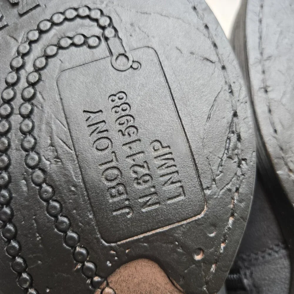 Luichiny Black Vegan Leather Moto Boots Women's "Mara Beth" Size 6 New In Box - Picture 9 of 10